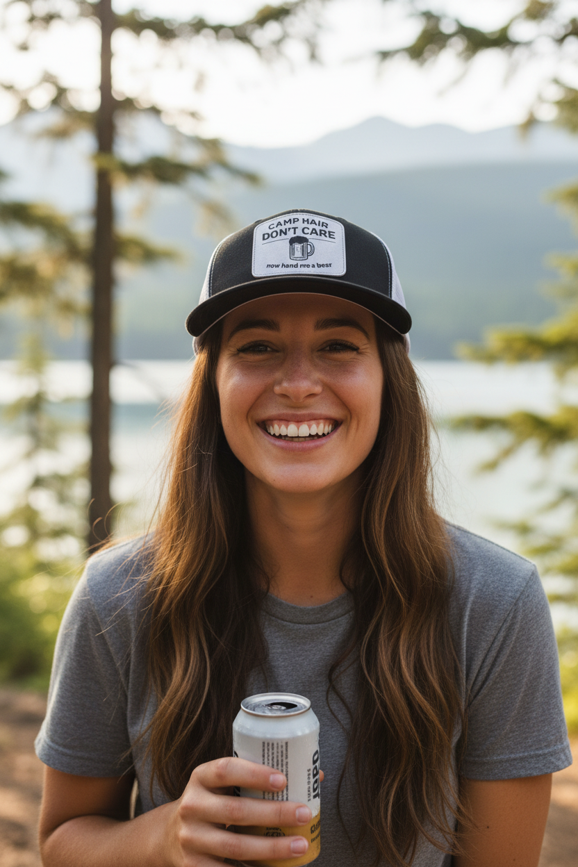 Camp Hair Don’t Care Trucker Hat