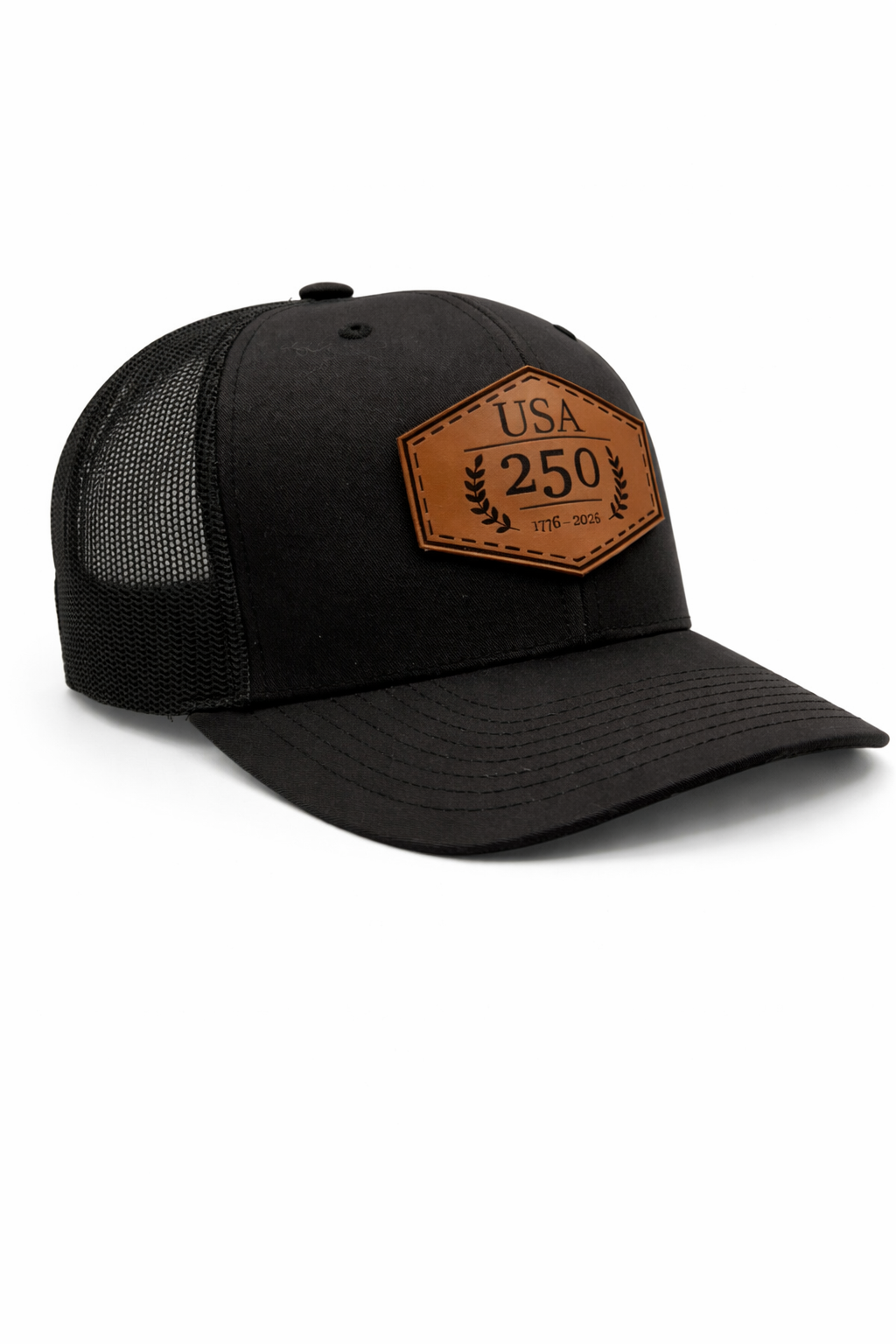 USA 250 Rugged Heritage Leather Patch Hat