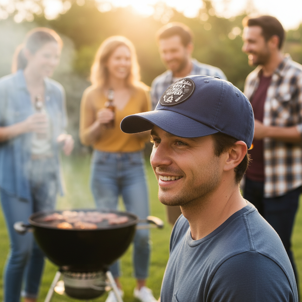 Grill Chill Repeat Vintage Dad Hat