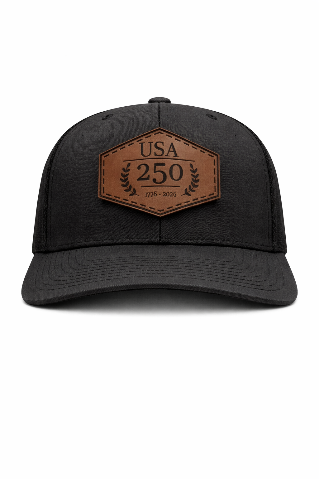 USA 250 Rugged Heritage Leather Patch Hat