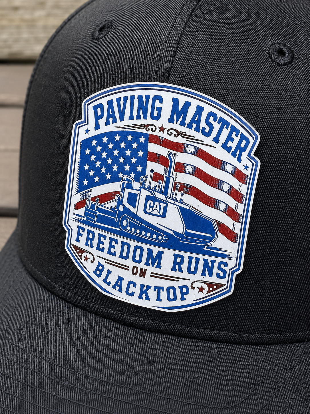 Paving Master – Freedom Runs on Blacktop | Richardson 112 Trucker Hat