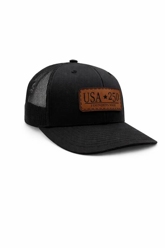 USA 250 – Founders Mark Leather Patch Hat