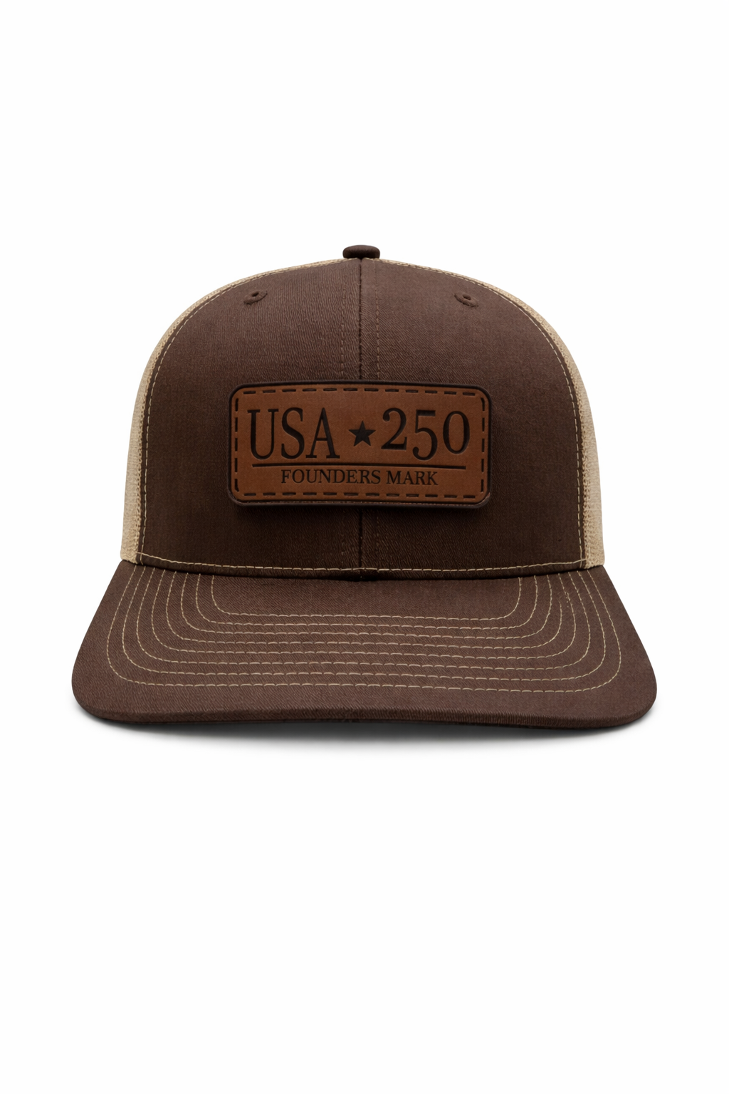 USA 250 – Founders Mark Leather Patch Hat