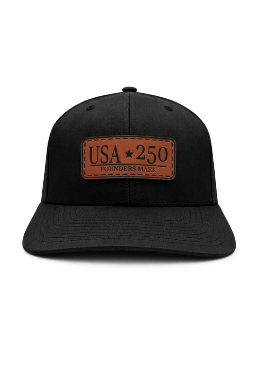 USA 250 – Founders Mark Leather Patch Hat