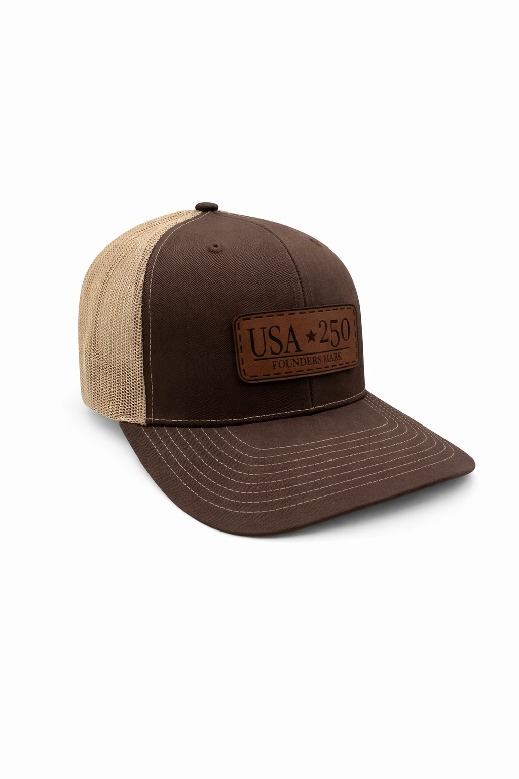 USA 250 – Founders Mark Leather Patch Hat