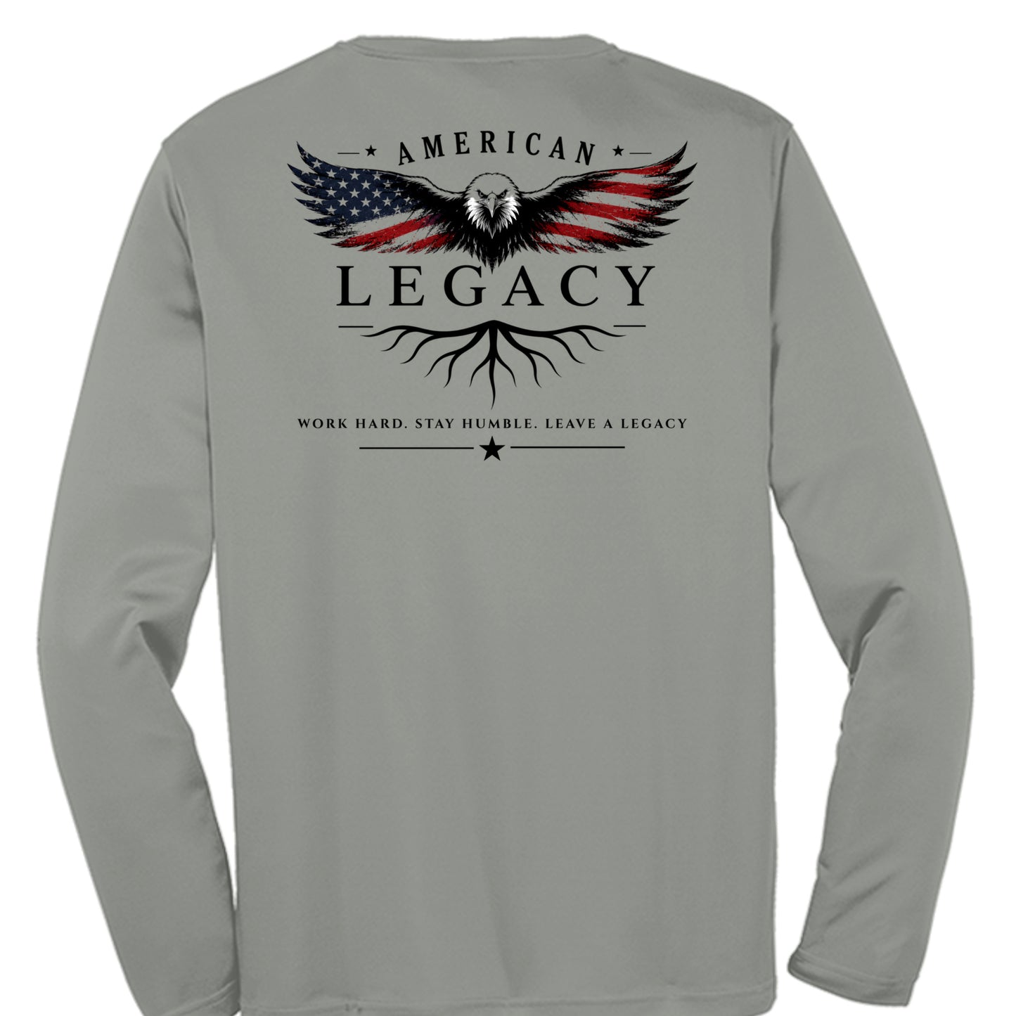 Grey Concrete Heather - ST350LS - BACK